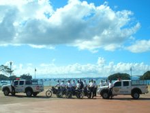 Politur Tourism police in Samana. Safety and Security is assured all over the Samana Peninsula by Politur (Cestur).