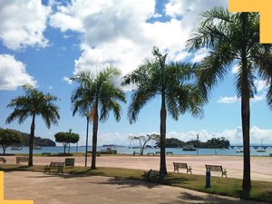 Beautiful Malecon in Samana town Dominican Republic.