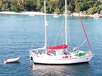 Best Sailing Charter Tour in Samana Bay to Cayo Levantado island.